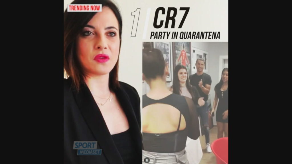 ronaldo party video scoop scandalo